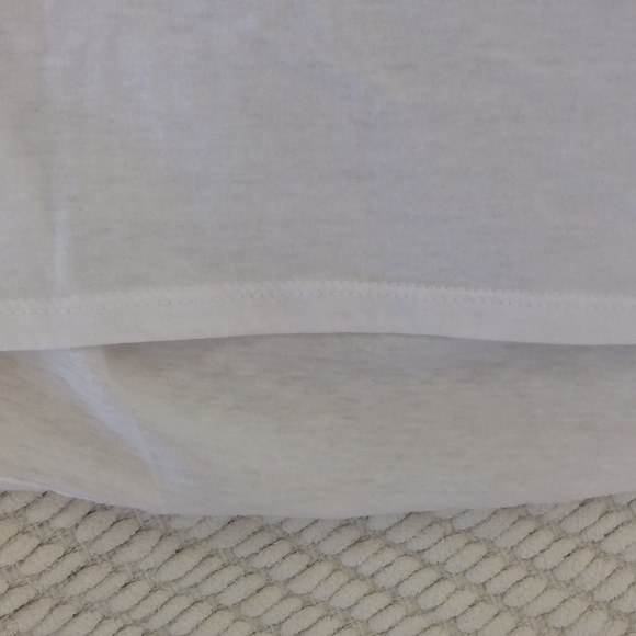 Chaser cold shoulder burnout shirt with grey cuffed sleeves. Size M - Picture 5 of 7